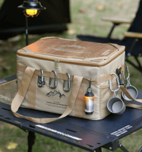 길상마켓 캠핑용 멀티 수납가방 탈부착 테이블형 방수 캠핑백