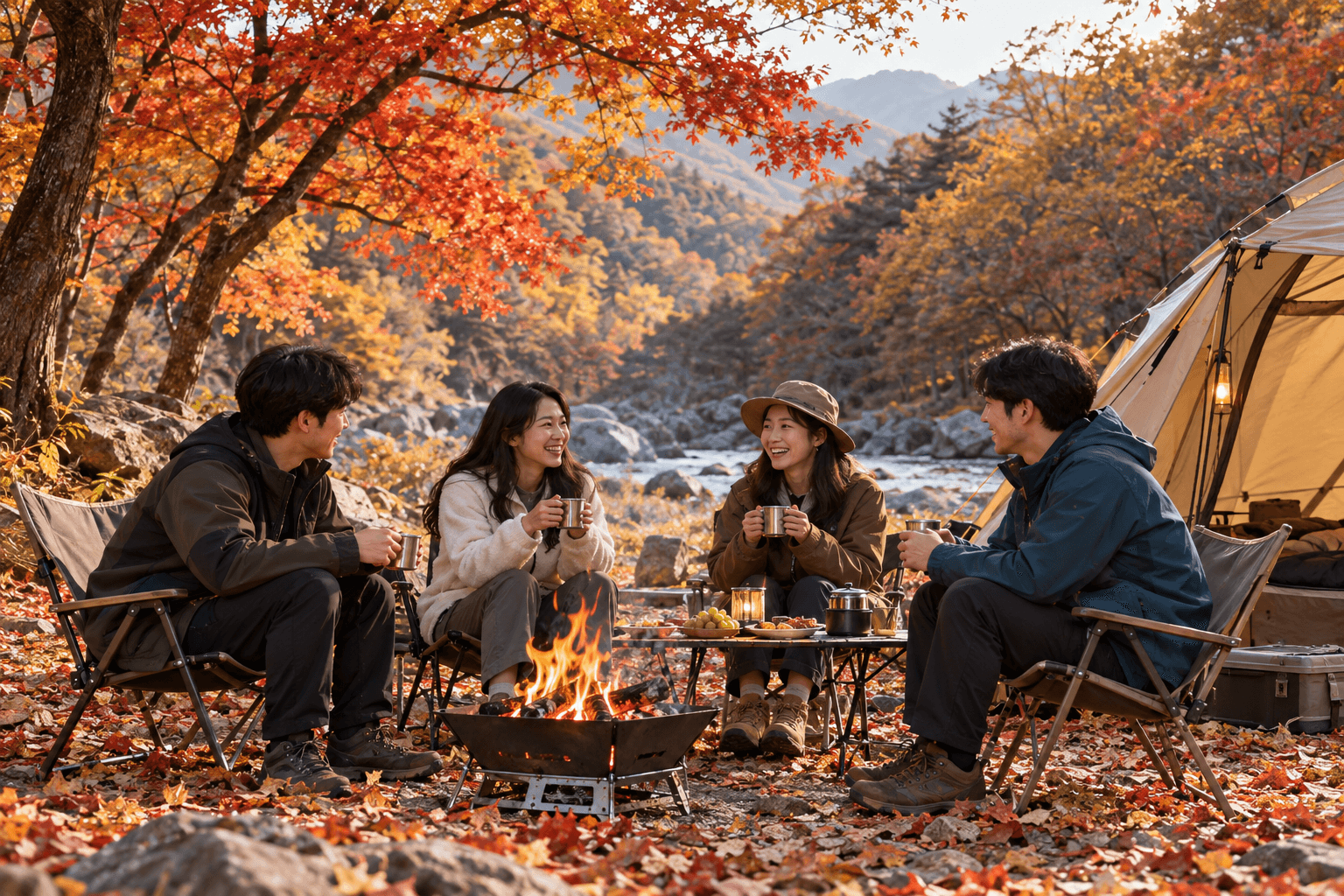 가을 캠핑의 색다른 즐거움