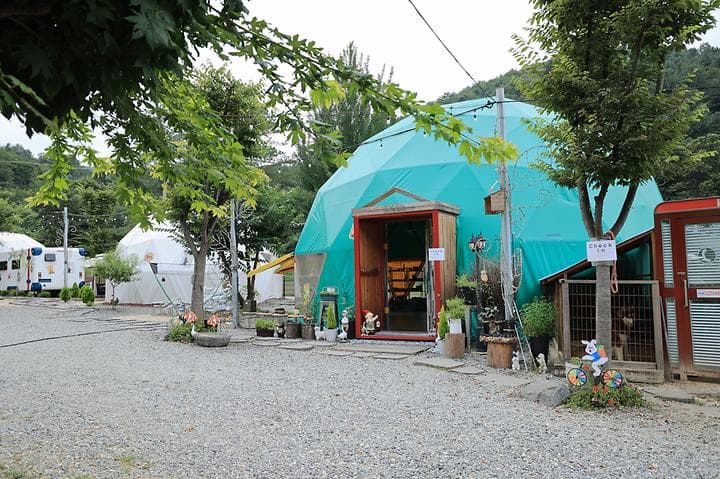 가평 글램핑 사그막 끝마을