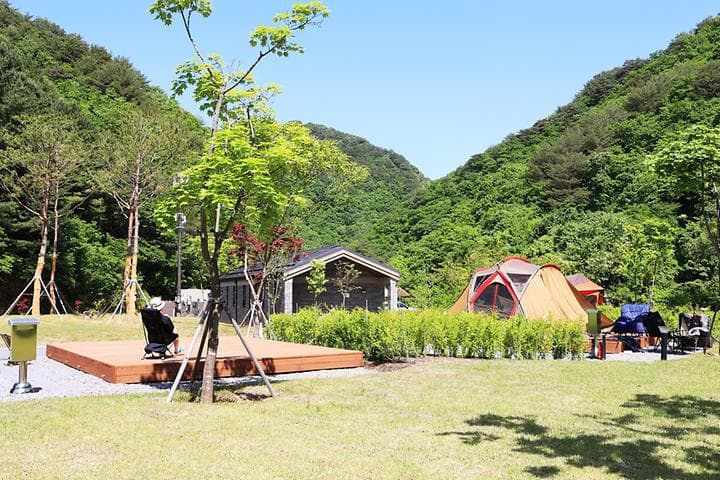 갯골자연휴양림 야영장