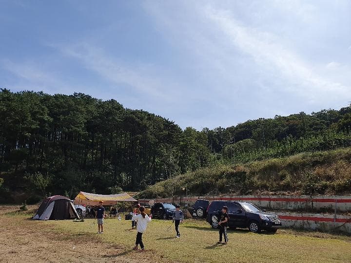 배나무꽃 캠핑장