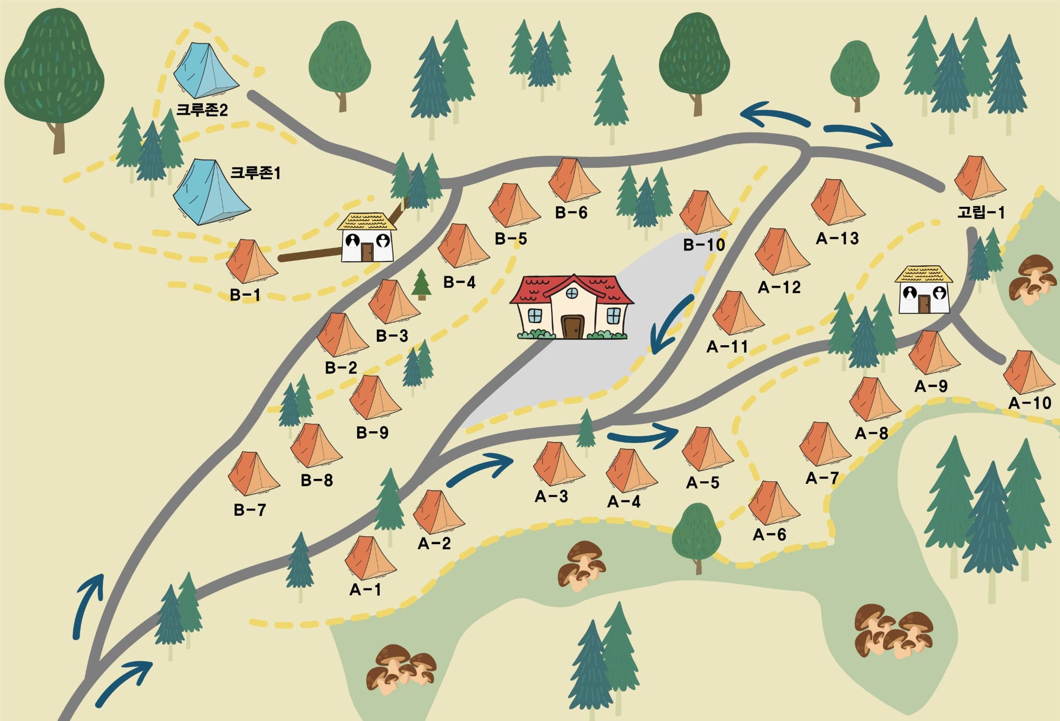 선택적고립캠핑장