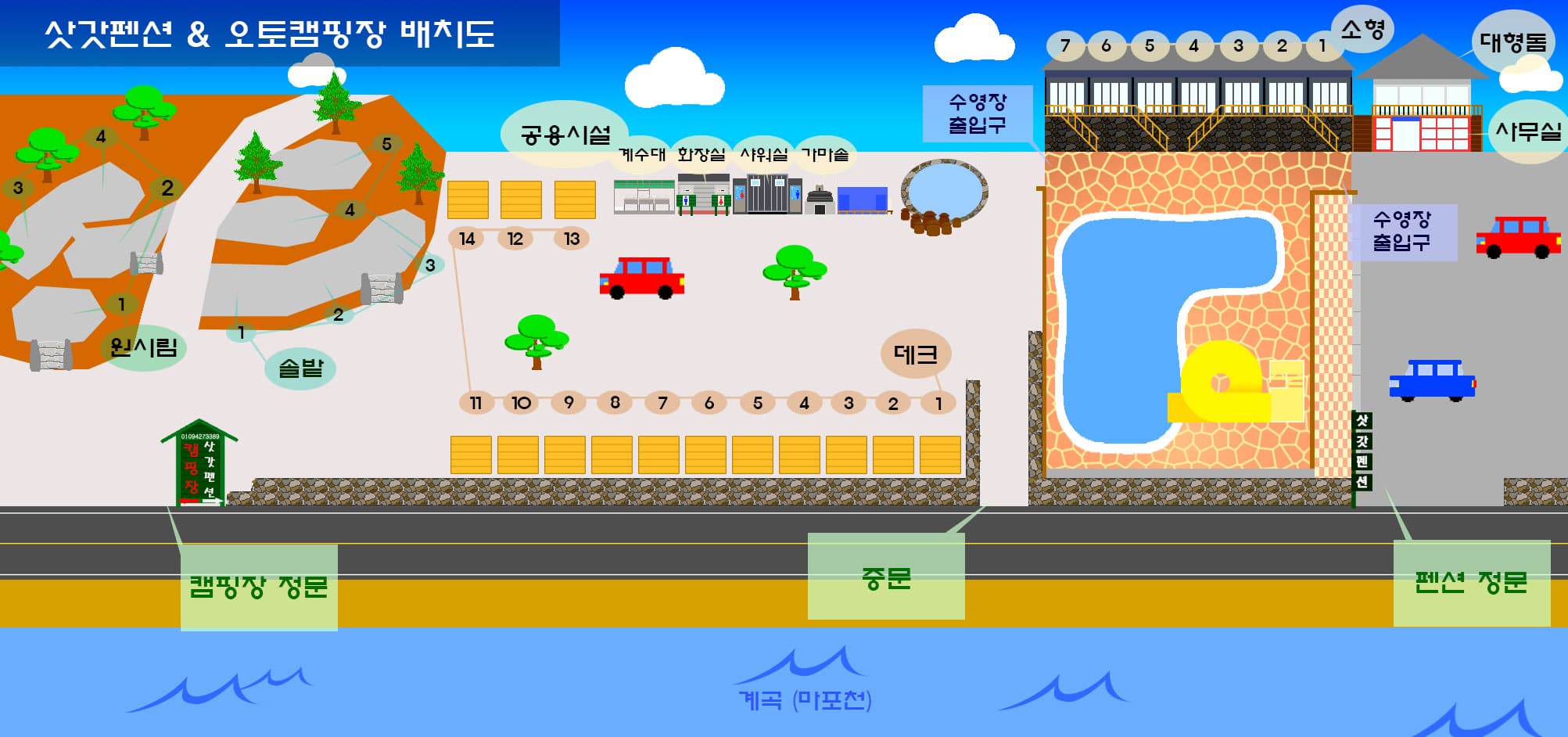 삿갓펜션 캠핑장